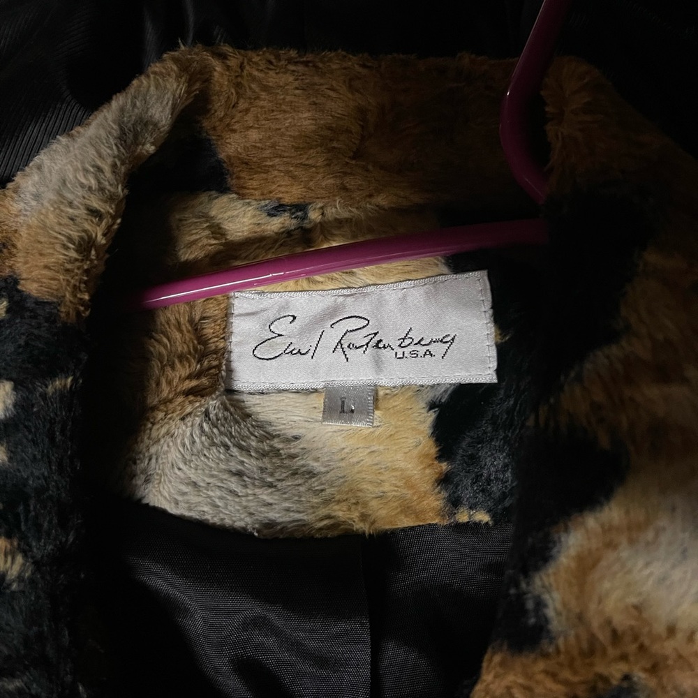 Animal print coat
